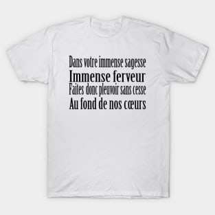 La Tendresse lyrics - Bourvil (1963) T-Shirt